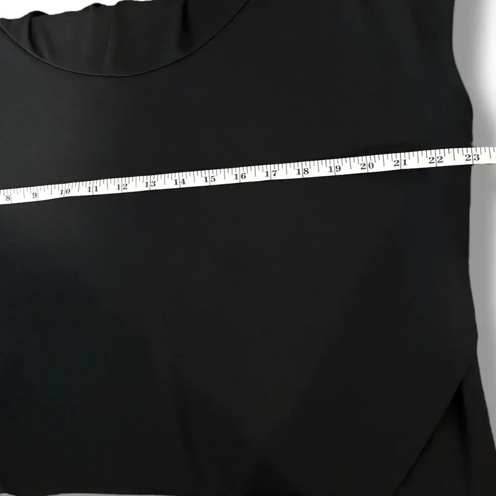 Bryn Walker Black Lavinia Tunic Top Size Medium Stretch Modal Cowl Neck $158 - Picture 5 of 6